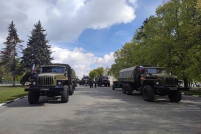 Ульяновцы рассказали о колонне военной техники, передвигающейся по городу